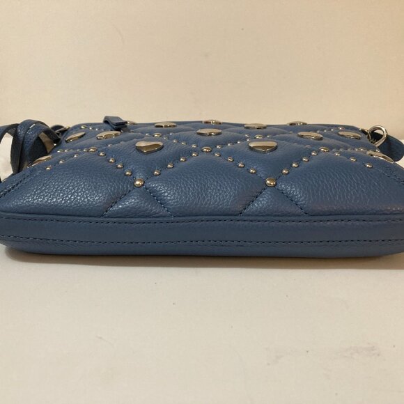 BRIGHTON Trudi Brave Heart Crossbody Bay Blue Leather - Picture 5 of 7